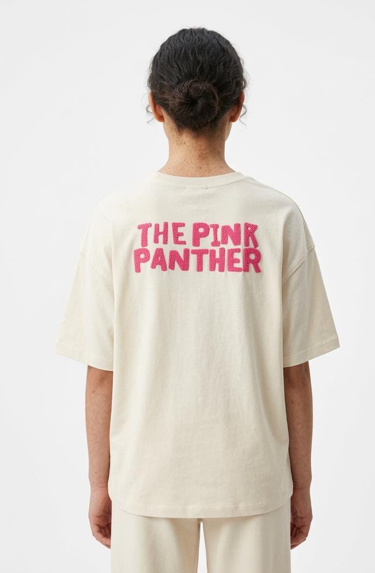 تيشيرت بناتي بينك بانثر قطن